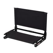 Deluxe Wide Model Stadium Chair - 20 Inch Black Comfort by The Stadium Chair Company