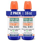TheraBreath Healthy Gums Mouthwash Clean Mint - Antigingivitis, Dentist-Formulated 16 Fl Oz (2-Pack) for Optimal Oral Health