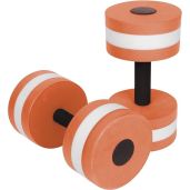 Trademark Innovations Lightweight Aquatic Exercise Dumbbells - Set of 2 Foam for Water Aerobics (Orange) - Perfect for Fitness!