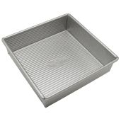USA Pan 8-Inch Square Cake Pan - Nonstick Aluminized Steel for Easy Baking & Quick Release