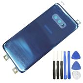 Ubrokeifixit Galaxy S10e Rear Back Glass Door Cover Replacement for Samsung Galaxy S10e 5.8 Inch Blue Camera Glass Lens