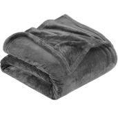 Utopia Bedding Queen Fleece Blanket - Soft, Anti-Static 300GSM Microfiber in Grey (90x90 Inches) for Ultimate Comfort