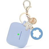 VISOOM Silicone Cases Cover for Women 2022 iPod Pro 2 Earbuds Wireless Charging Case with Bling Keychain for Apple AirPods Gen Pro 2 Blue