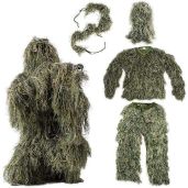 Vivo Ghillie Suit M/L Woodland Camo - Ultimate Camouflage for Hunting & Outdoor Adventures | OUTD-V001M