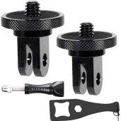 "VIZEMO Aluminum Tripod Adapter for GoPro & Insta360 - 1/4"-20 Conversion Mount for Action Cameras"