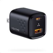 VOLTME 30W USB C Charger 2-Pack: Fast Dual Port Wall Adapter for iPhone, Samsung, iPad Pro & More