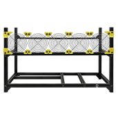 Veddha V3C 6 GPU Mining Case Aluminum Stackable Open Air Frame for Ethereum ZCash Monero Bitcoin Siacoin Mining