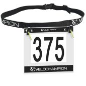 Velochampion Triathlon Running Belt: Adjustable, Comfortable & Clip-Fastened for Marathons