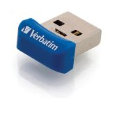 Verbatim 64GB Store 'n' Stay Nano USB 3.2 Flash Drive - Snag-Free Low Profile Thumb Drive in Blue