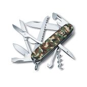 Victorinox Huntsman Swiss Army Knife: 15 Functions, Swiss Made, Camouflage Pocket Knife with Blade, Screwdriver & Scissors