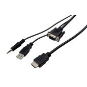 VisionTek VGA to HDMI Active Adapter 5 Feet Male to Male for Computer Desktop Laptop Monitor Projector HDTV and More