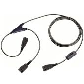 VoiceJoy GN-Y Training Supervisor Cable with Mute for Jabra Headsets - Quick Disconnect Solution