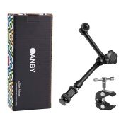 "WANBY 11" Articulating Magic Arm with Hot Shoe Mount for Cameras & Monitors - Adjustable Friction Arm & Clip"