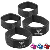 Heavy Duty WYOX Figure 8 Weight Lifting Straps for Deadlifting | Durable Wrist Wraps for Men & Women Gym Gear (Black)