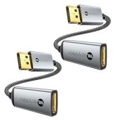 Warrky 2-Pack DisplayPort to HDMI Adapter (4K UHD) for Lenovo, DELL, HP, ThinkPad, AMD & NVIDIA