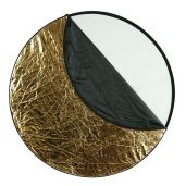 "Westcott 5-in-1 Collapsible Reflector (50") with Gold Surface & Carry Case for Photography & Video"