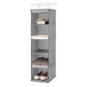 Whitmor 5 Section Closet Organizer: Durable Hanging Shelves with Metal Frame for Efficient Storage