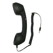 YTYKINOY Retro 3.5mm Telephone Handset for iPhone & Smartphones - Stylish Mic & Speaker (Black)