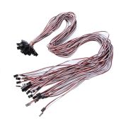 YXQ 1M Servo Extension Cable 3 Pin Male to Female Lead Wire for RC Airplane 30Pcs High Quality Connector Set