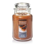 Yankee Candle Salted Caramel 22oz Jar - Long-Lasting Scented Candle for Gifting | 110+ Hours Burn Time