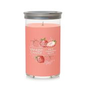 Yankee Candle White Strawberry Bellini 14.25oz Pillar Candle - Refreshing Scent for Home Ambiance