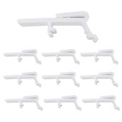 ZZLZX 8PCS Vertical Blind Dust Cover Clips - Fits 1.5 & 1.56 Inch Rails | Durable Curtain Bracket Holders