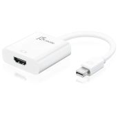 j5create Mini DisplayPort to HDMI Adapter - 1080p @ 60Hz, Compatible with Mac & PC