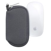 KWMobile Neoprene Case for Apple Magic Mouse 1/2 - Soft Pouch Carry Bag in Grey