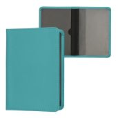 KWMobile Car Document Holder - PU Leather Registration & Insurance Holder in Turquoise for Vehicle Documents & Cards