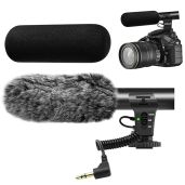 Tikysky M-1 Video Microphone: Best Shotgun Mic for DSLR Interviews - Compatible with Canon, Nikon, Sony, Fuji