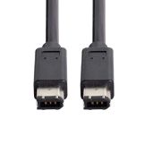 Xiwai 1394a 6-Pin FireWire 400 Cable - 1.8m IEEE 1394 Male to Male iLink Connector